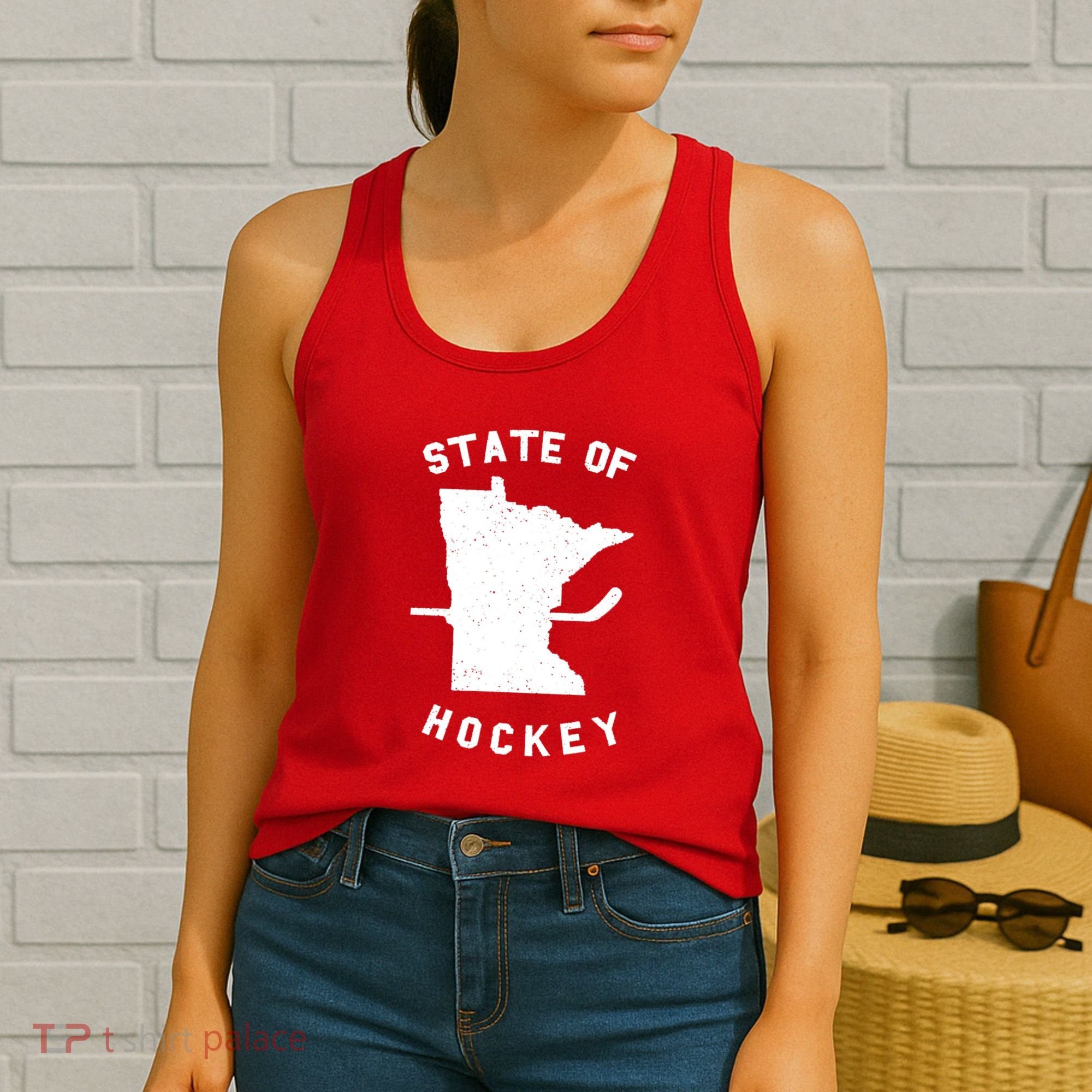 Minnesota State Of Hockey Women's Tank Top