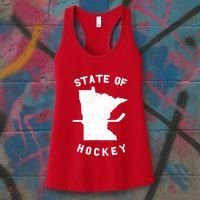 Minnesota State Of Hockey Women's Tank Top thumb 3