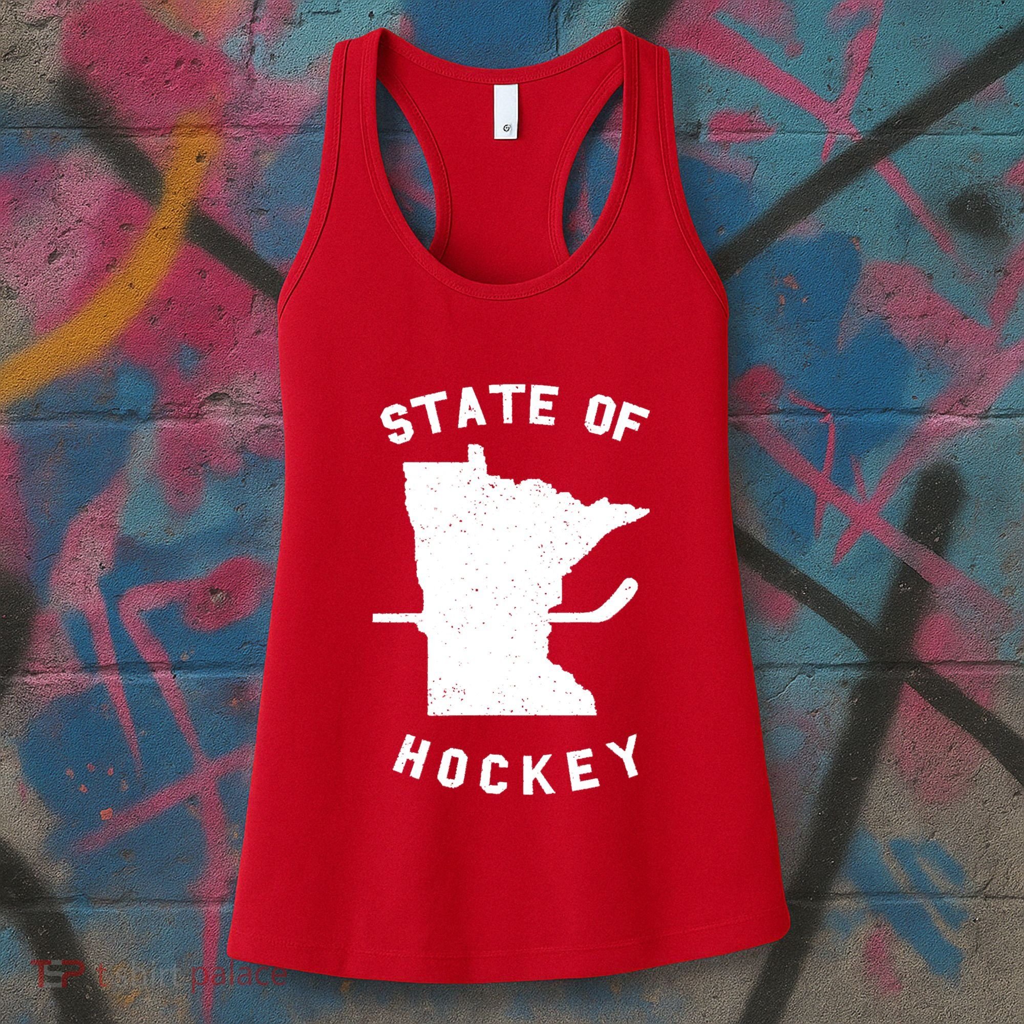 Minnesota State Of Hockey Women's Tank Top