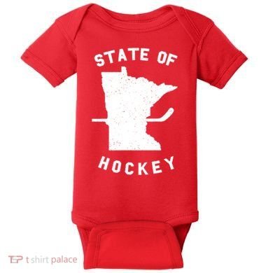 Minnesota State Of Hockey Baby Bodysuit