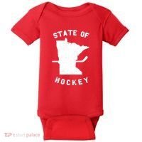 Minnesota State Of Hockey Baby Bodysuit thumb 0