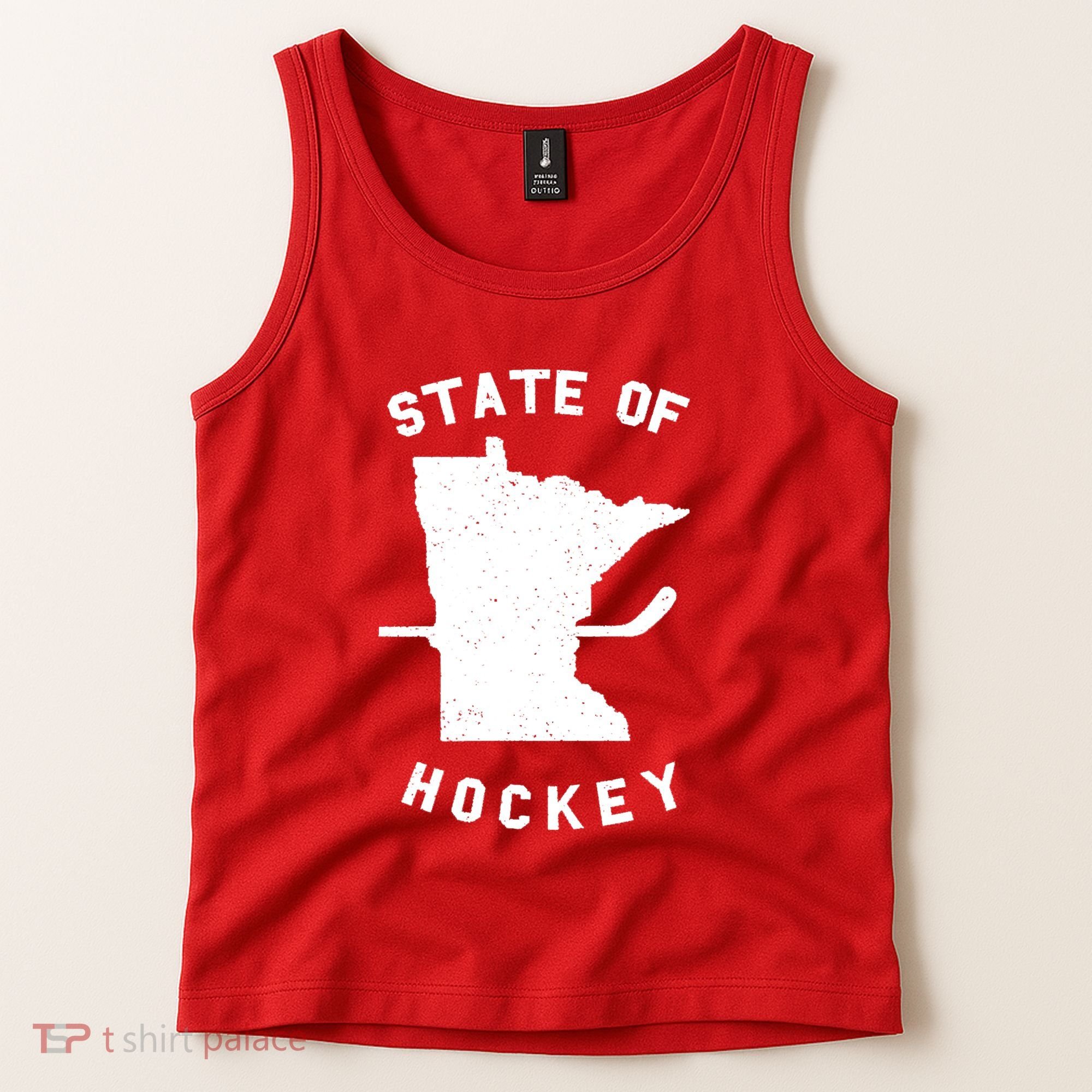 Minnesota State Of Hockey Tank Top