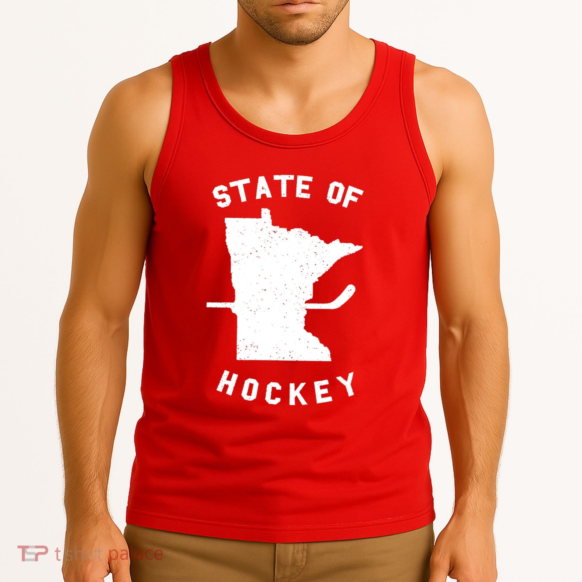 Minnesota State Of Hockey Tank Top