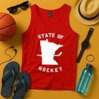 Minnesota State Of Hockey Tank Top thumb 4