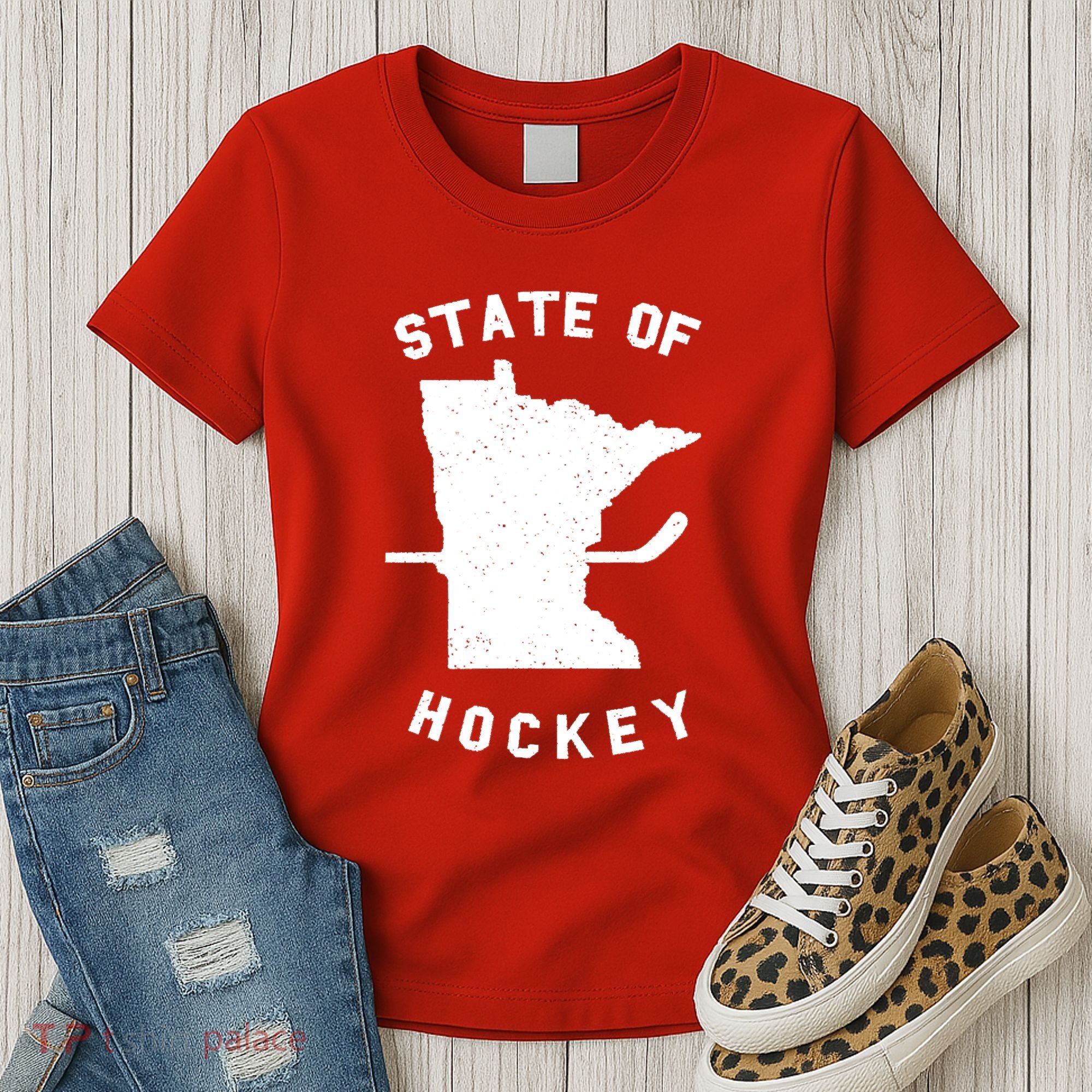 Minnesota State Of Hockey Women's T-Shirt