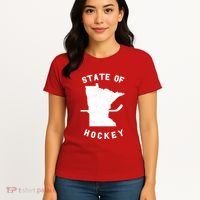 Minnesota State Of Hockey Women's T-Shirt thumb 4