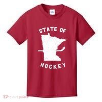 Minnesota State Of Hockey Kids T-Shirt thumb 0