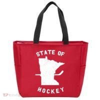 Minnesota State Of Hockey Tote Bag thumb 0
