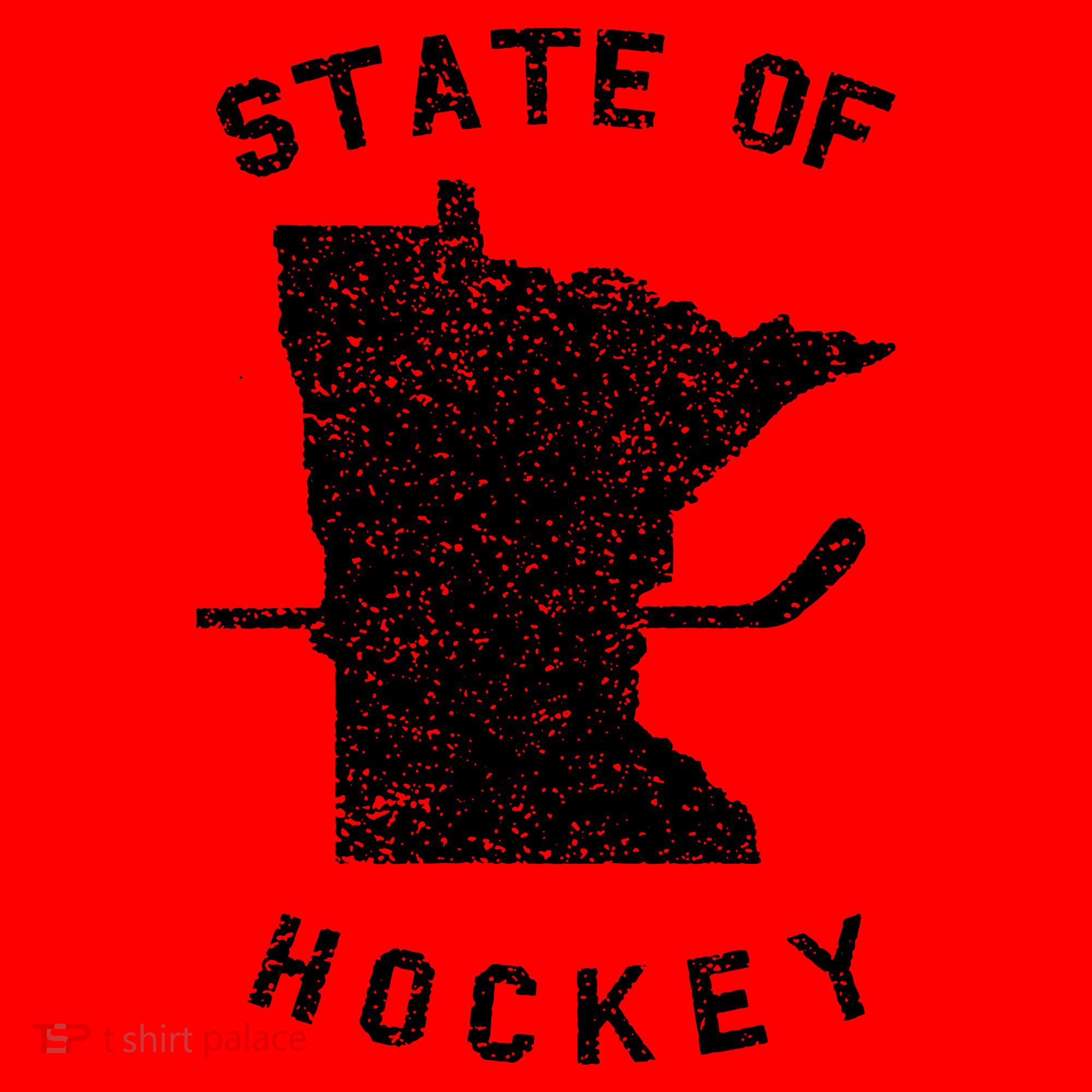 Minnesota State Of Hockey Santa Hat
