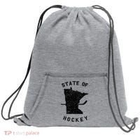 Minnesota State Of Hockey Sweatshirt Cinch Pack Bag thumb 0