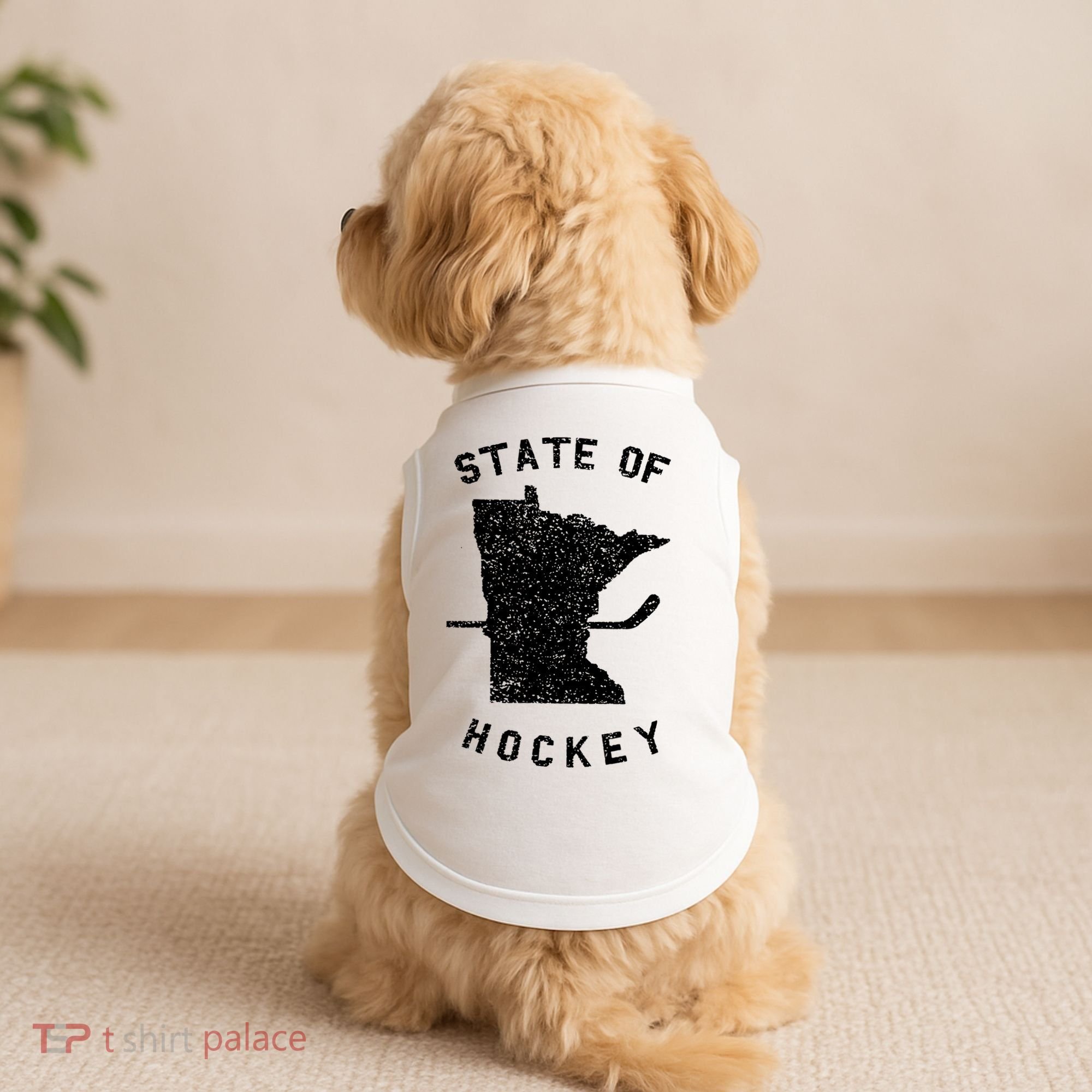 Minnesota State Of Hockey Doggie Tank