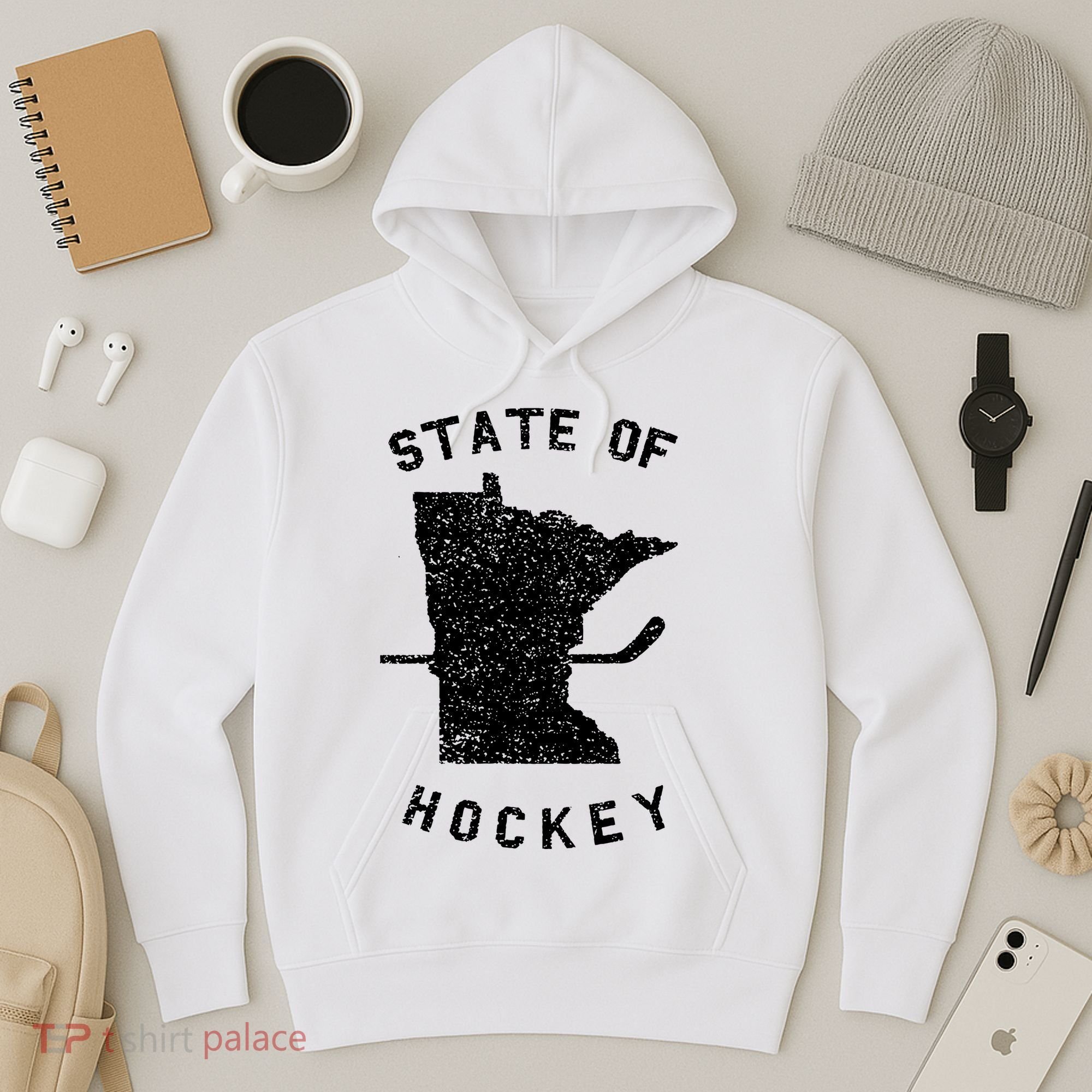 Minnesota State Of Hockey Hoodie