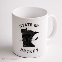 Minnesota State Of Hockey Coffee Mug thumb 1