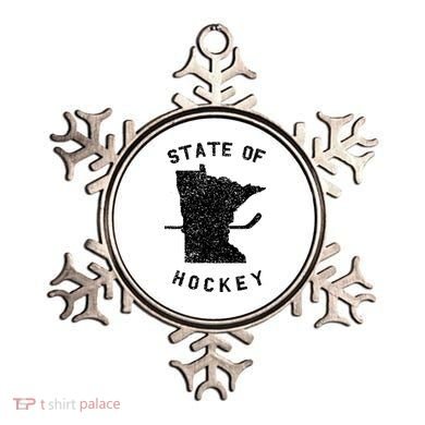 Minnesota State Of Hockey Ornament