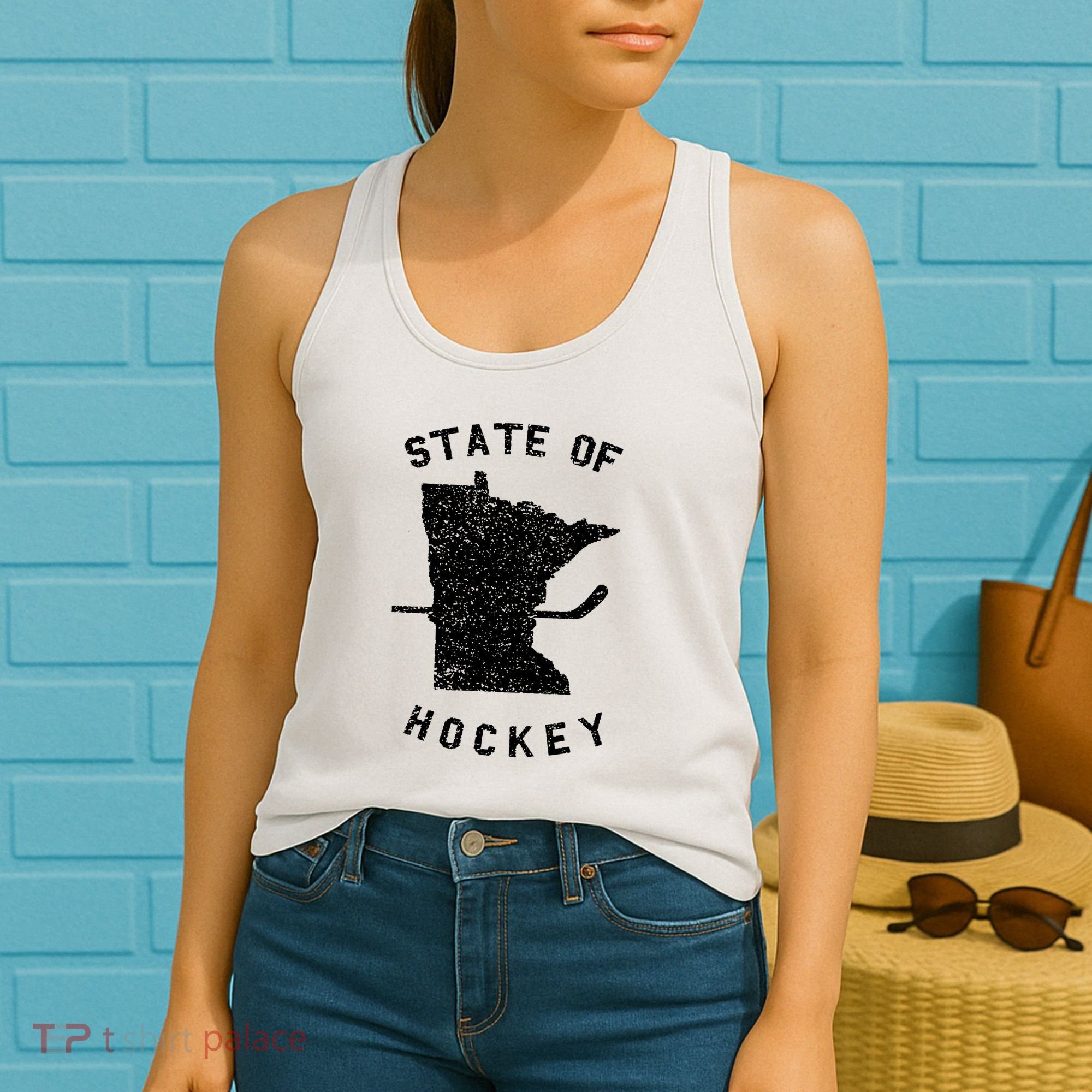 Minnesota State Of Hockey Women's Tank Top