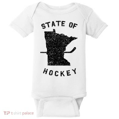 Minnesota State Of Hockey Baby Bodysuit
