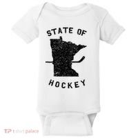 Minnesota State Of Hockey Baby Bodysuit thumb 0