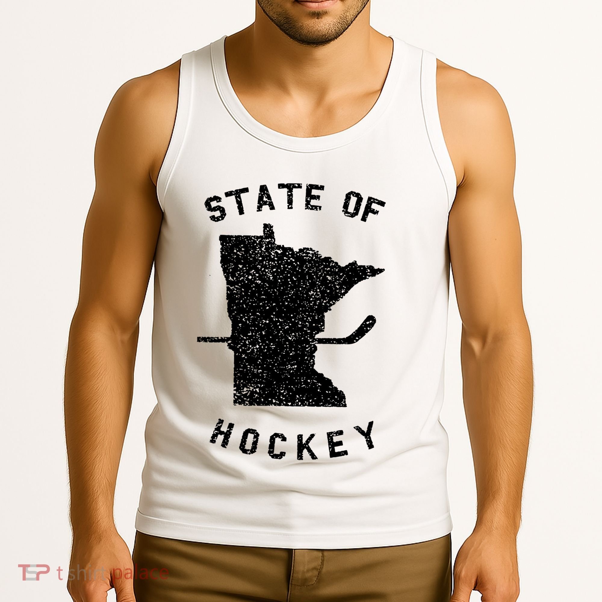 Minnesota State Of Hockey Tank Top