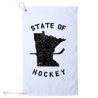 Minnesota State Of Hockey Golf Towel thumb 0