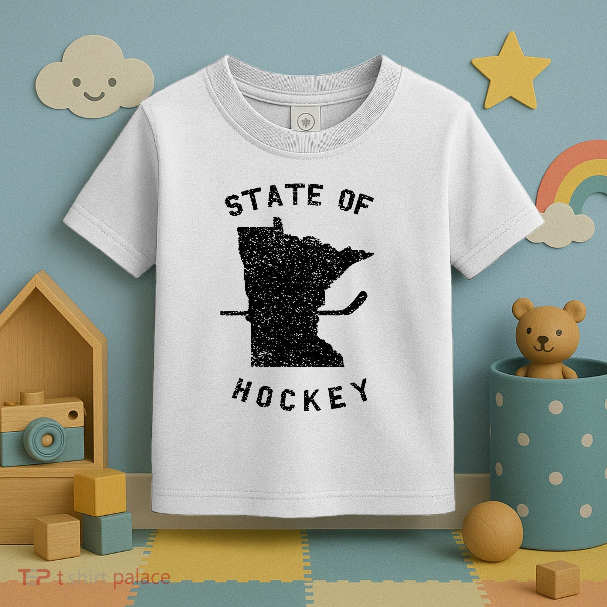 Minnesota State Of Hockey Toddler T-Shirt