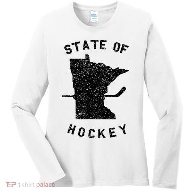Minnesota State Of Hockey Women's Long Sleeve Shirt