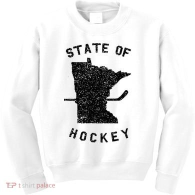 Minnesota State Of Hockey Kids Sweatshirt