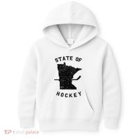 Minnesota State Of Hockey Kids Hoodie thumb 0
