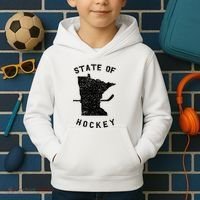 Minnesota State Of Hockey Kids Hoodie thumb 2