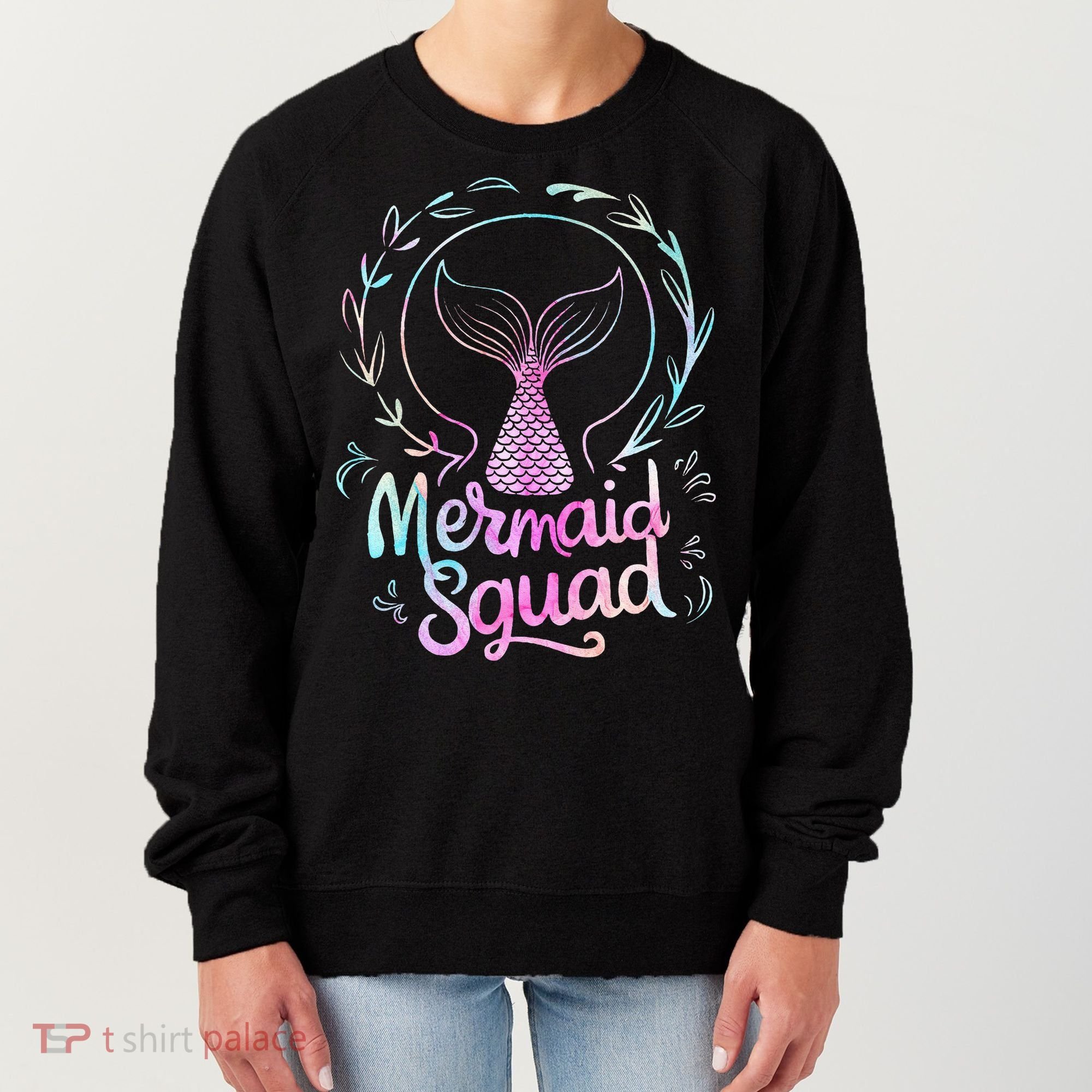 Mermaid Squad Of The Birthday Mermaid Women's Sweatshirt