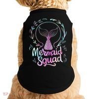 Mermaid Squad Of The Birthday Mermaid Doggie Tank thumb 0