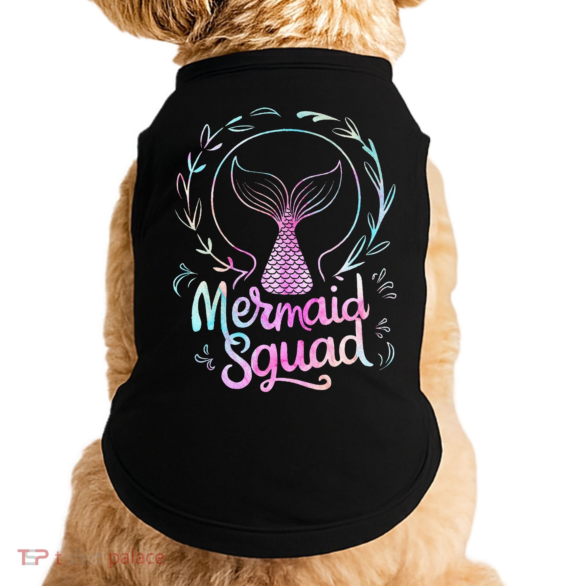 Mermaid Squad Of The Birthday Mermaid Doggie Tank