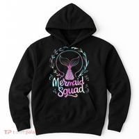 Mermaid Squad Of The Birthday Mermaid Hoodie thumb 0