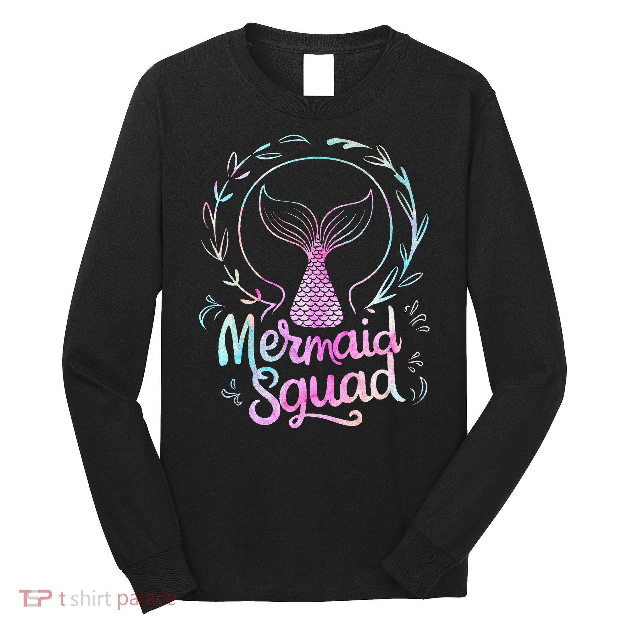 Mermaid Squad Of The Birthday Mermaid Long Sleeve Shirt