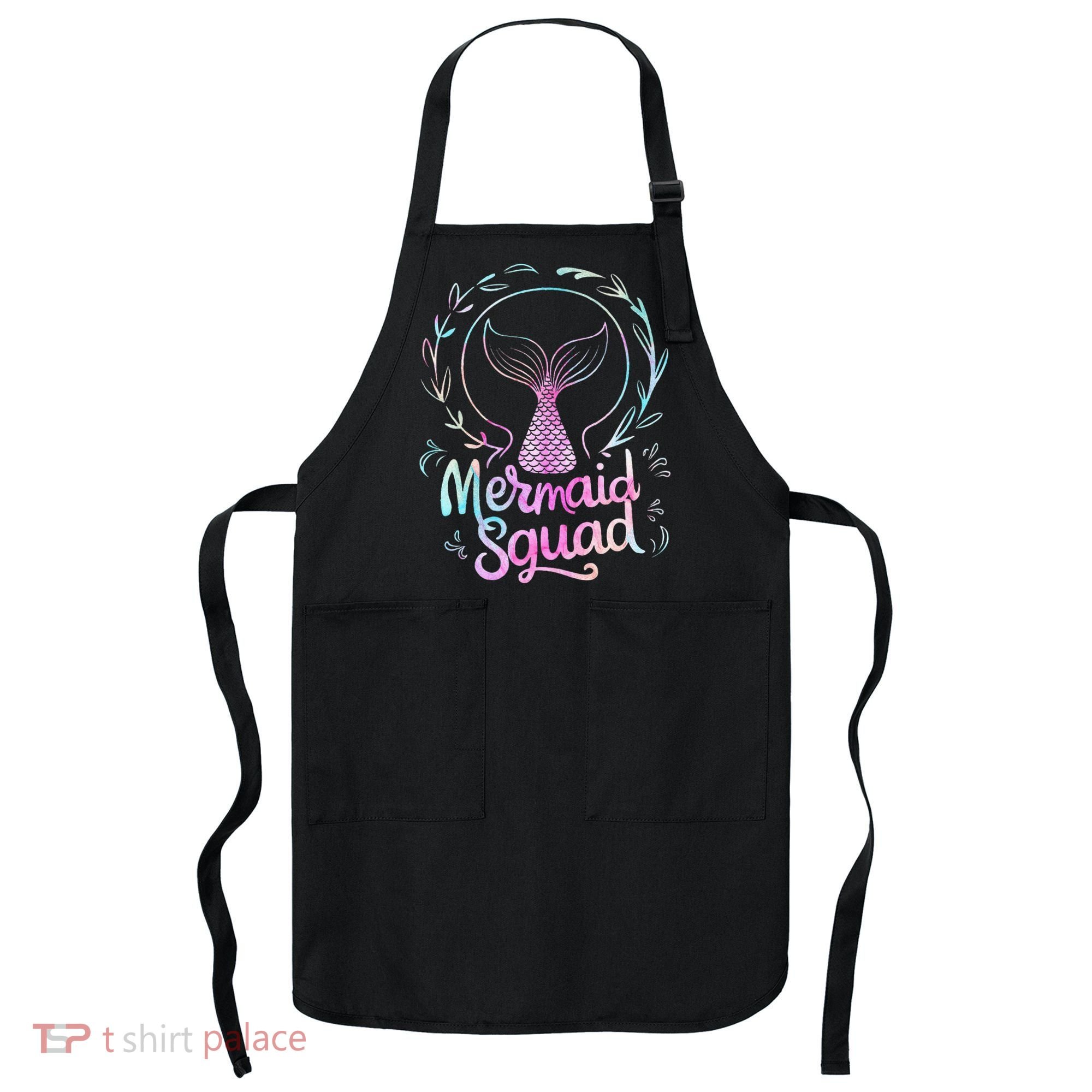 Mermaid Squad Of The Birthday Mermaid Apron