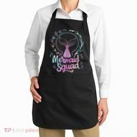 Mermaid Squad Of The Birthday Mermaid Apron thumb 2