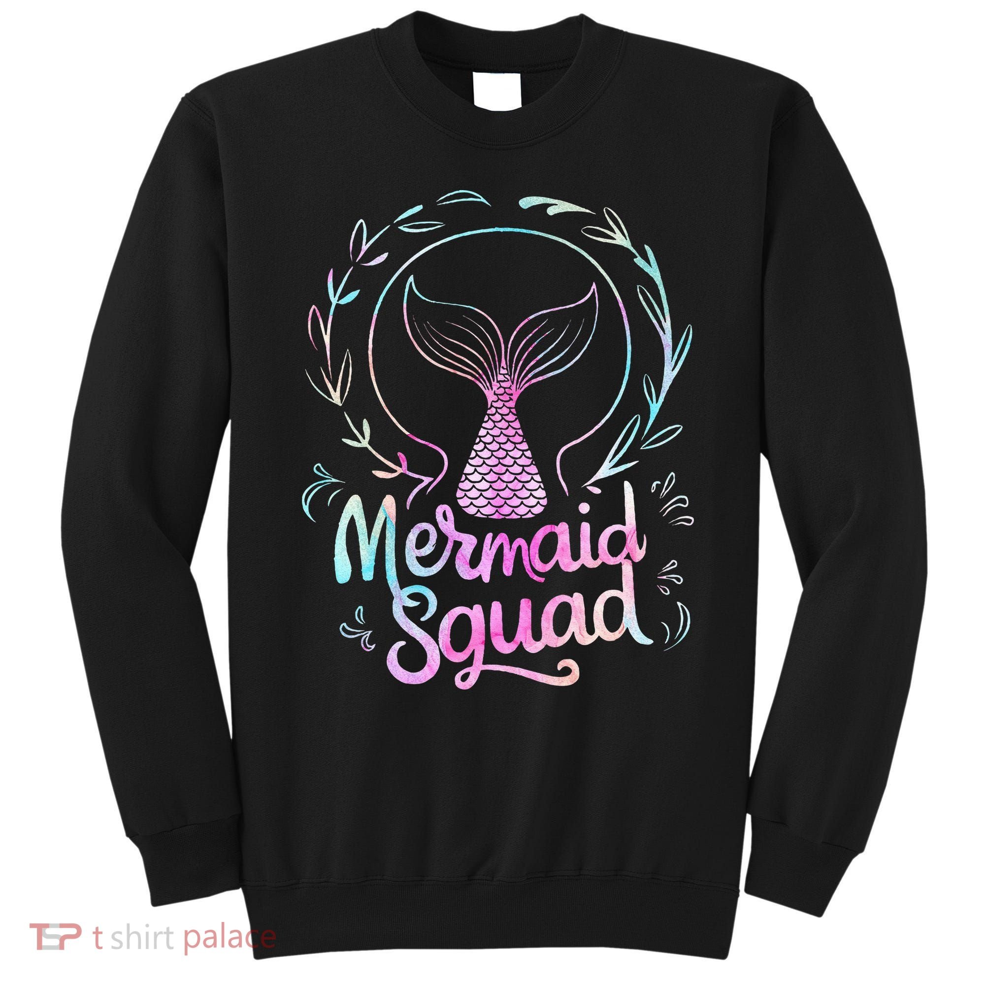 Mermaid Squad Of The Birthday Mermaid Sweatshirt