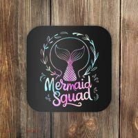 Mermaid Squad Of The Birthday Mermaid Coaster thumb 0