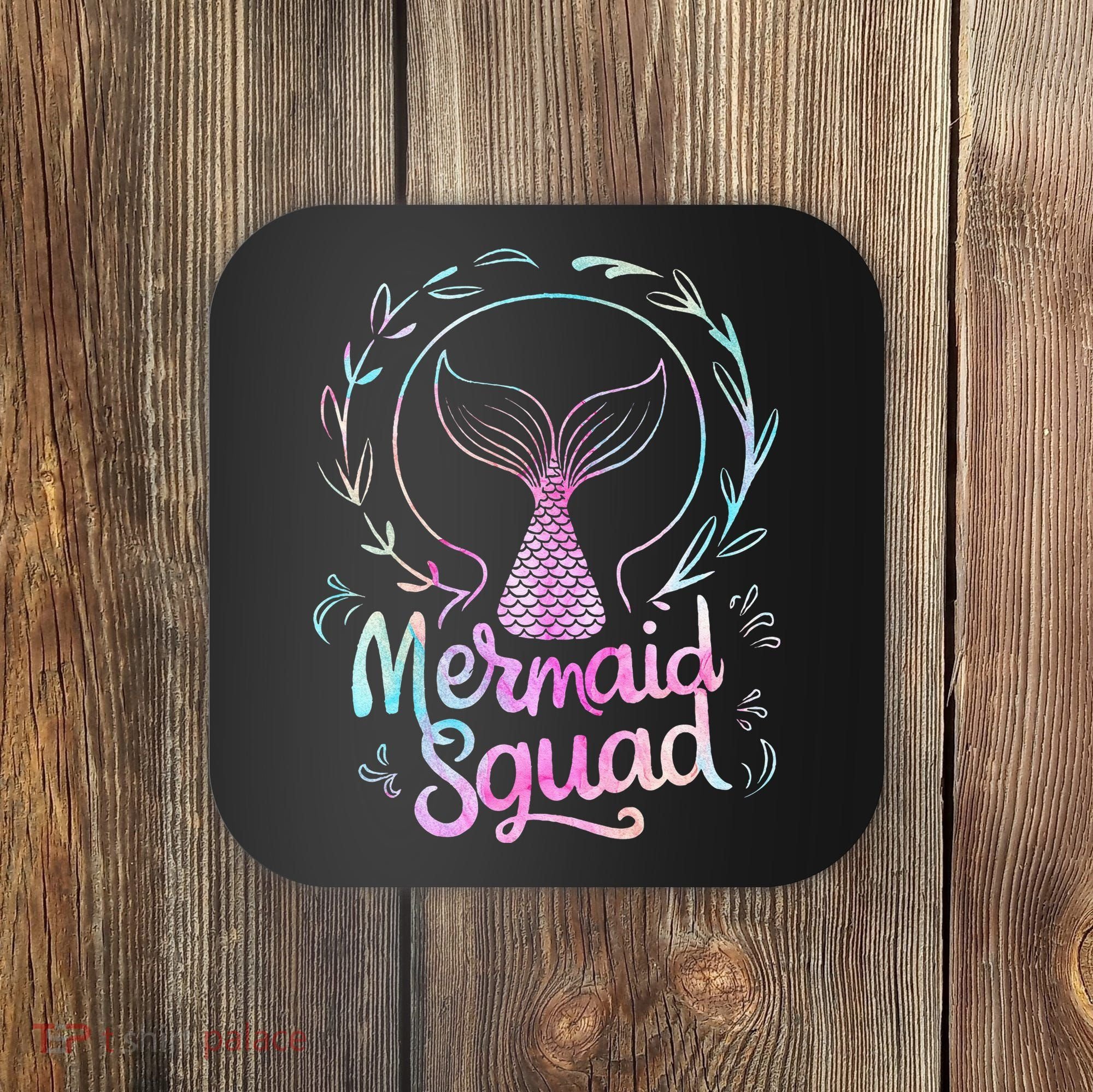 Mermaid Squad Of The Birthday Mermaid Coaster