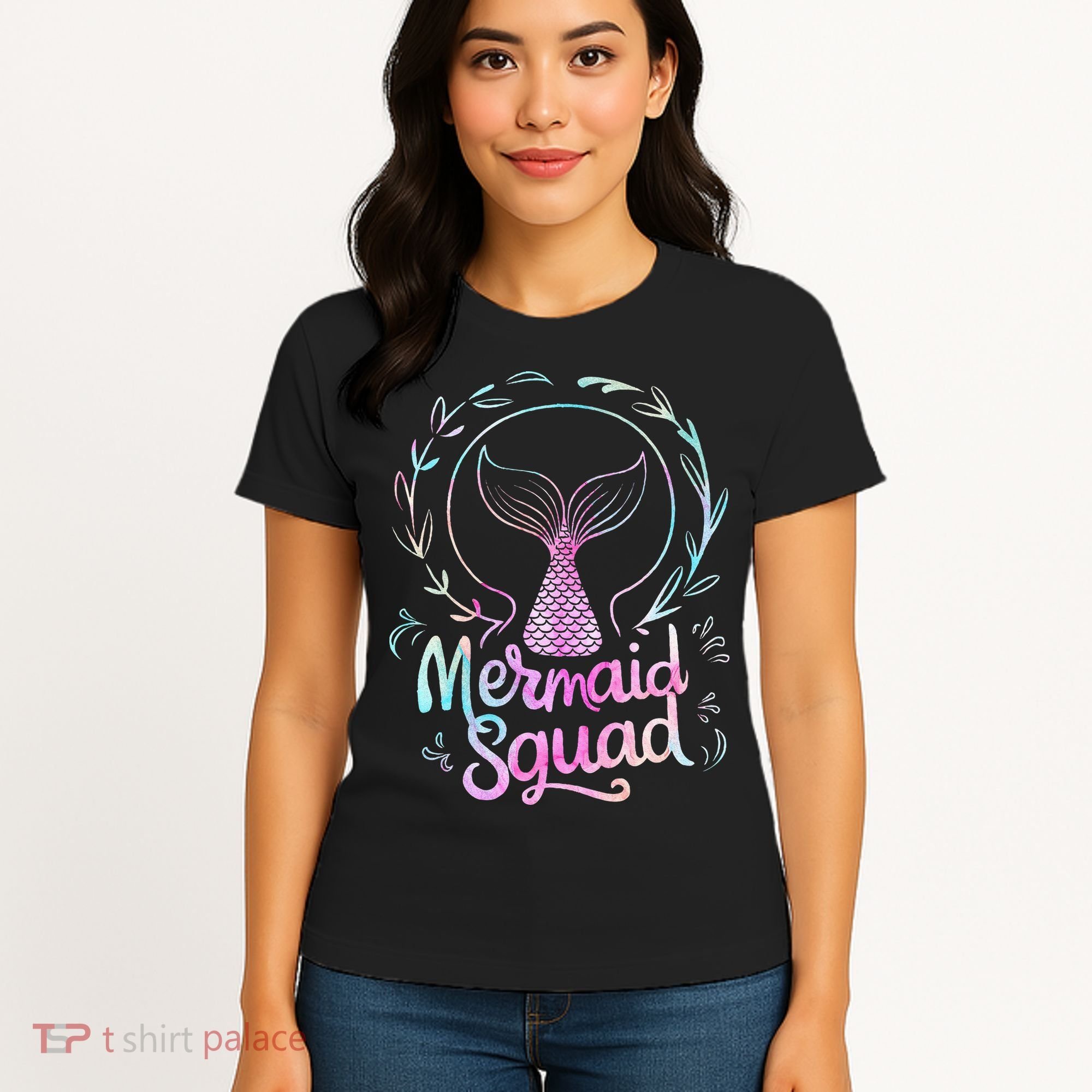 Mermaid Squad Of The Birthday Mermaid Women's T-Shirt