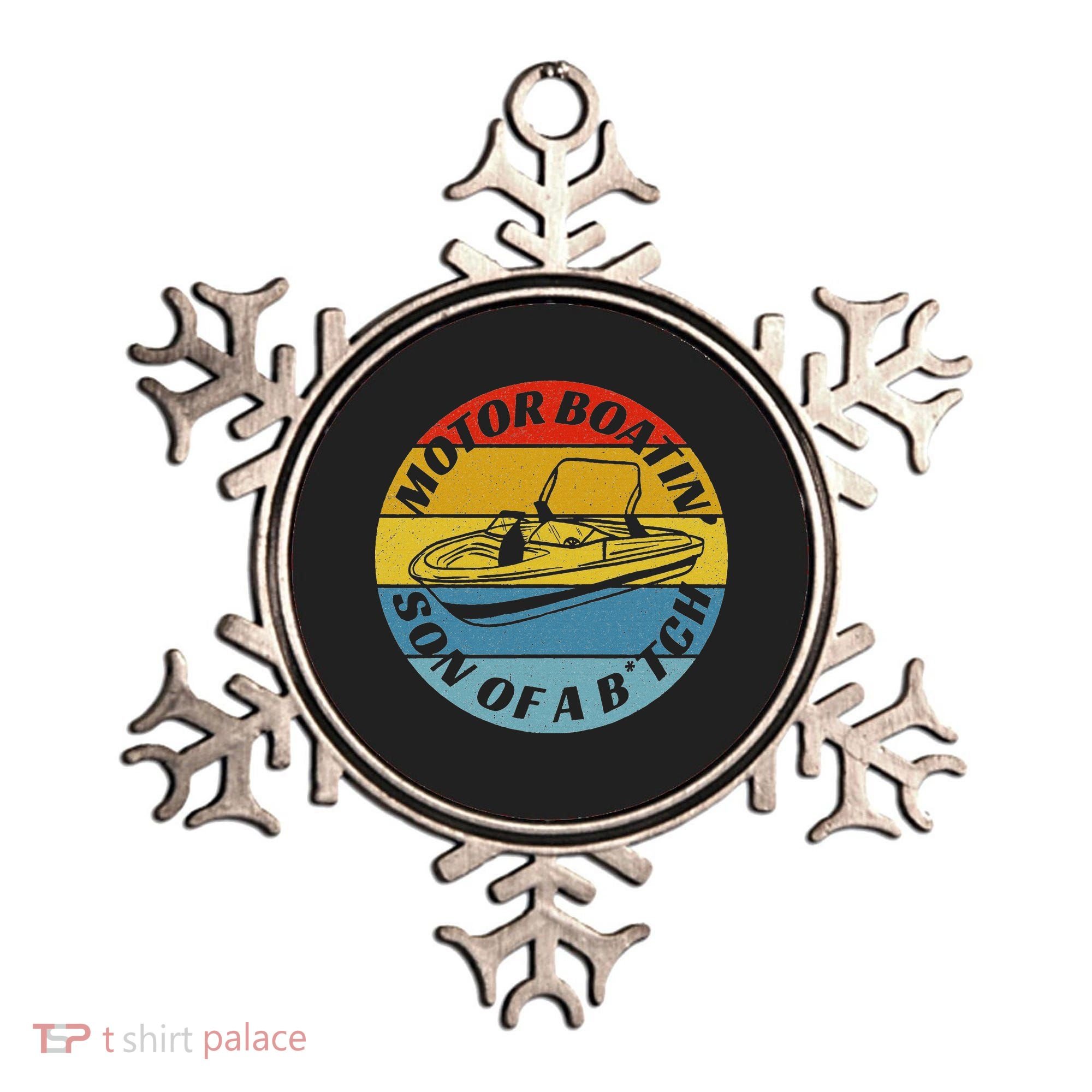 Motorboatin Son Of A Btch Funny Motorboating Ornament