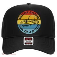 Motorboatin Son Of A Btch Funny Motorboating Hat thumb 0