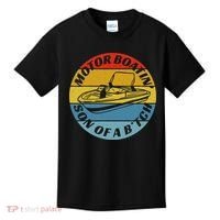 Motorboatin Son Of A Btch Funny Motorboating Kids T-Shirt thumb 0