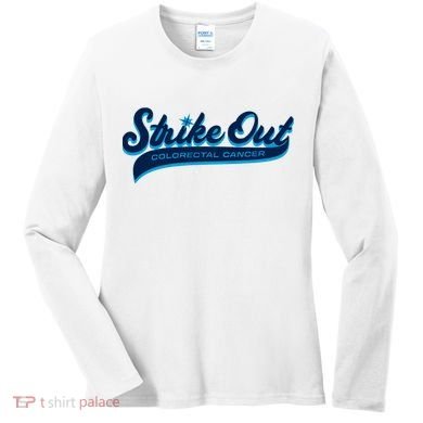 Mariners Strike Out Colorectal Cancer Day Women's Long Sleeve Shirt
