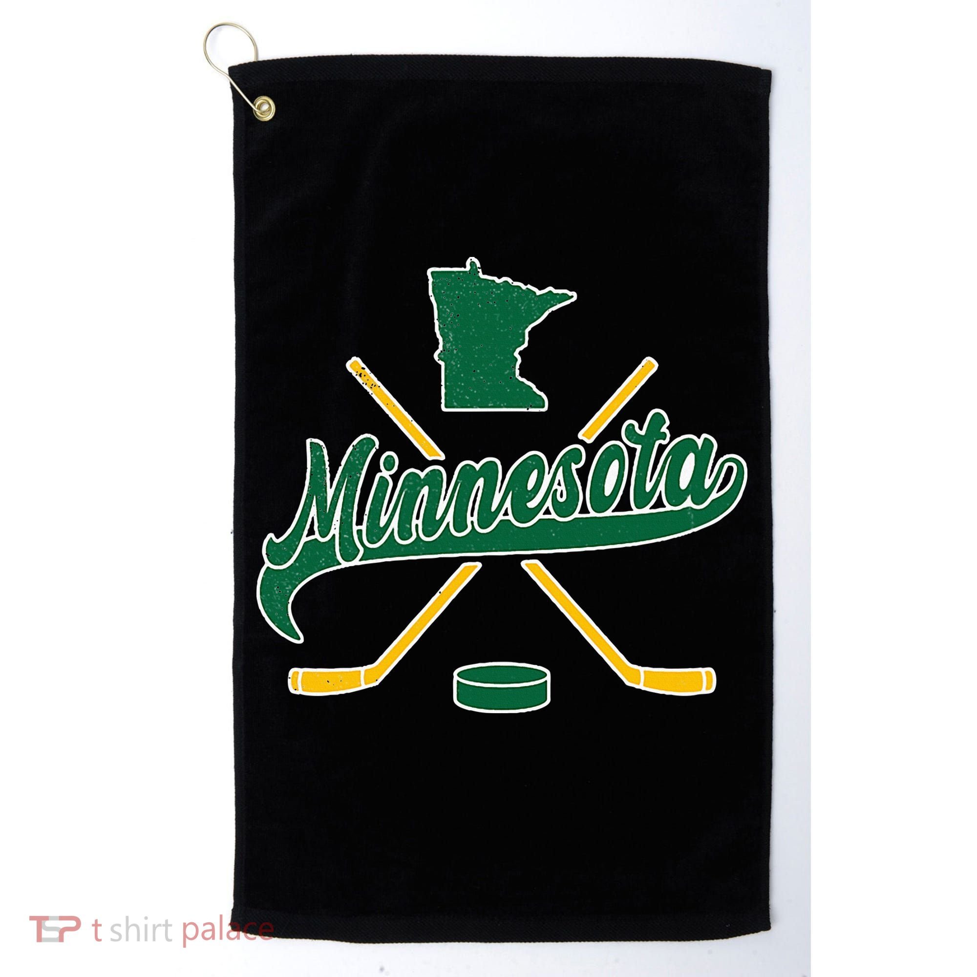 Minnesota State Of Hockey Golf Towel