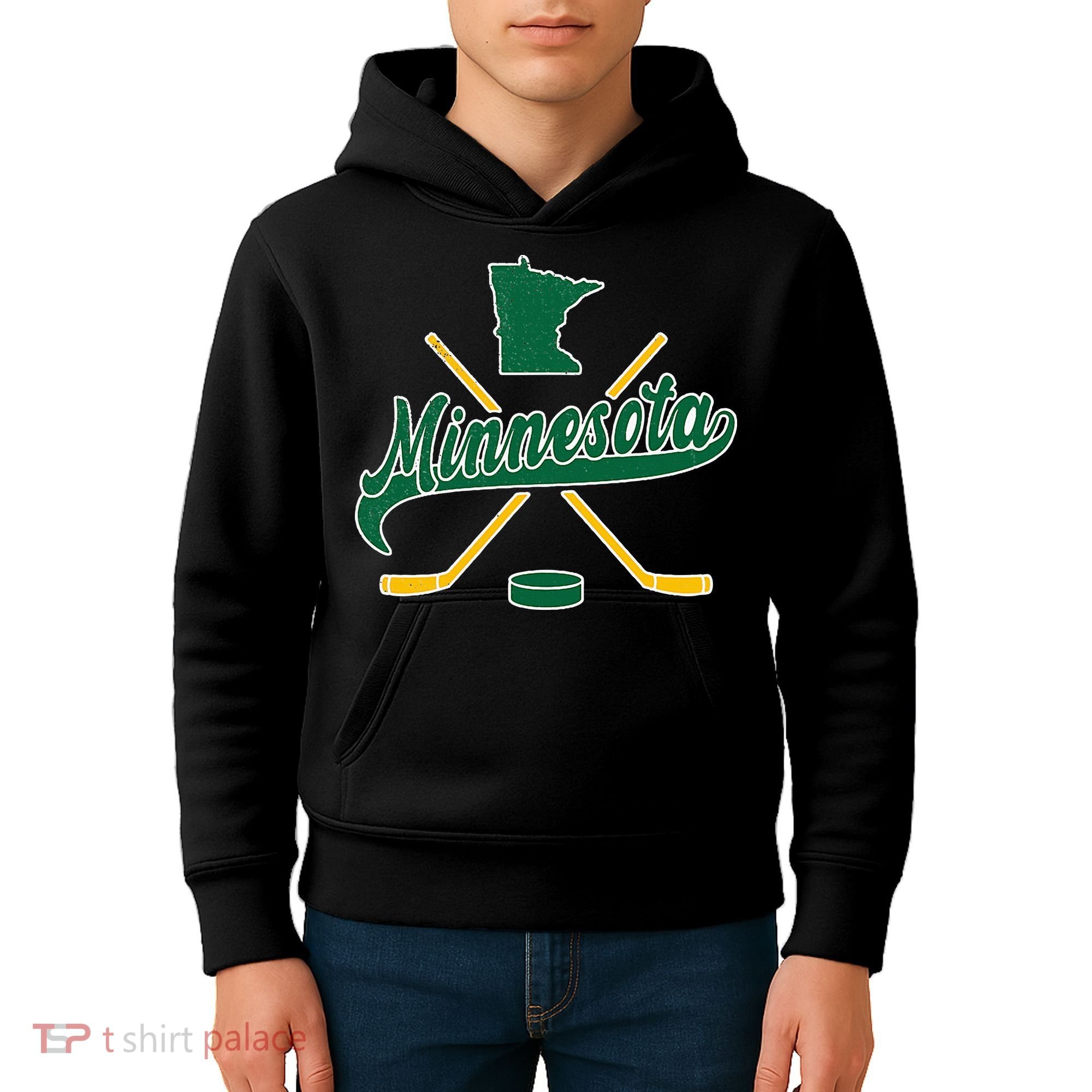 Minnesota State Of Hockey Kids Hoodie