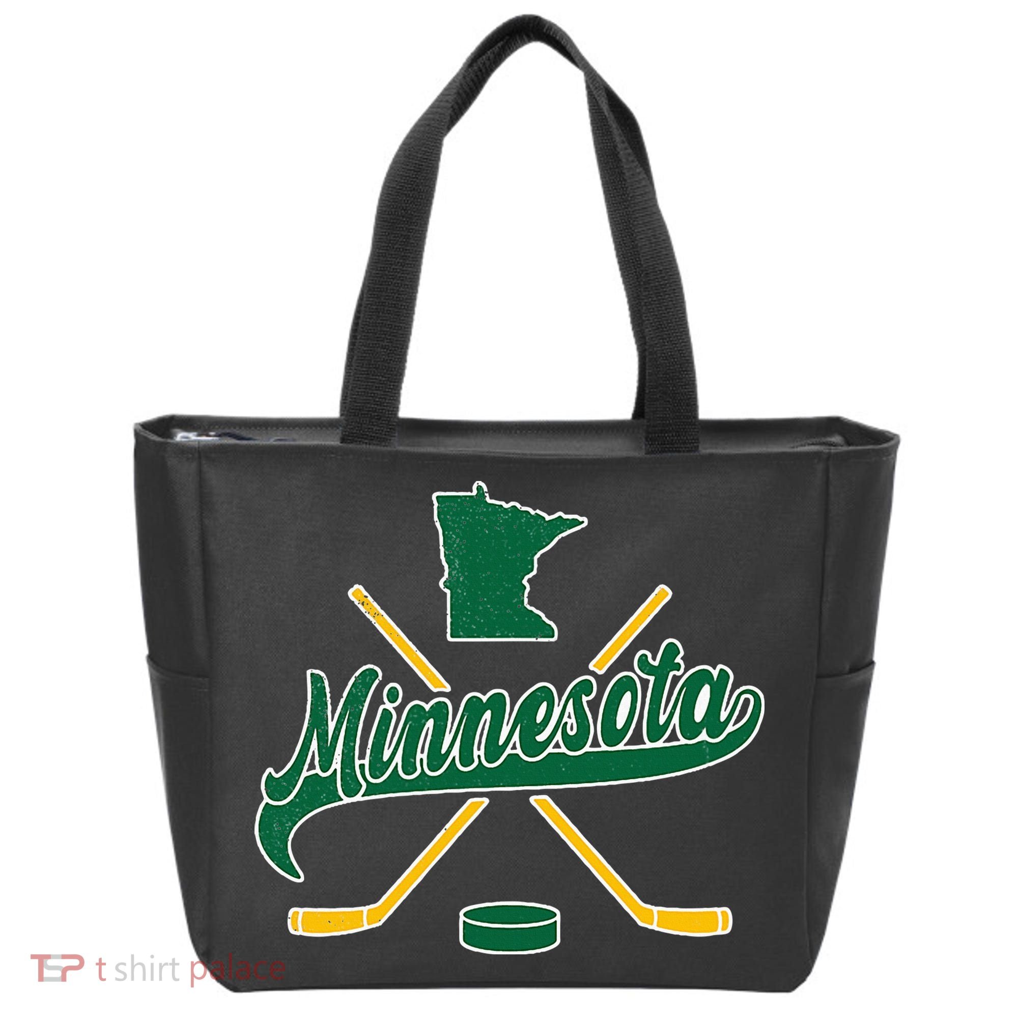 Minnesota State Of Hockey Tote Bag
