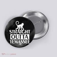 Monkey Straight Outta Yemassee Button thumb 0