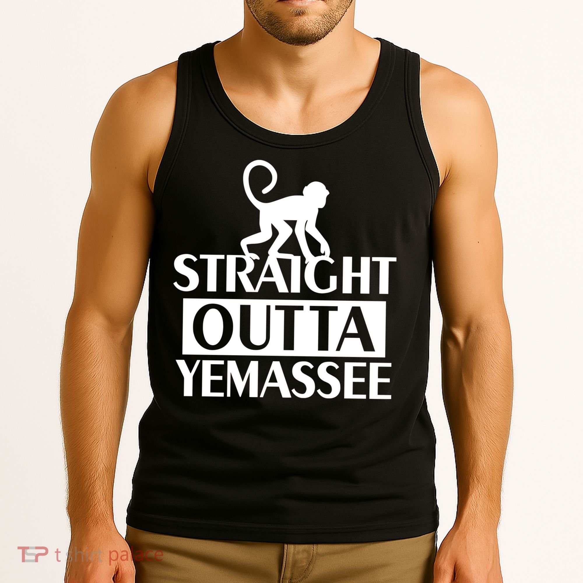 Monkey Straight Outta Yemassee Tank Top