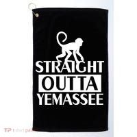 Monkey Straight Outta Yemassee Golf Towel thumb 0