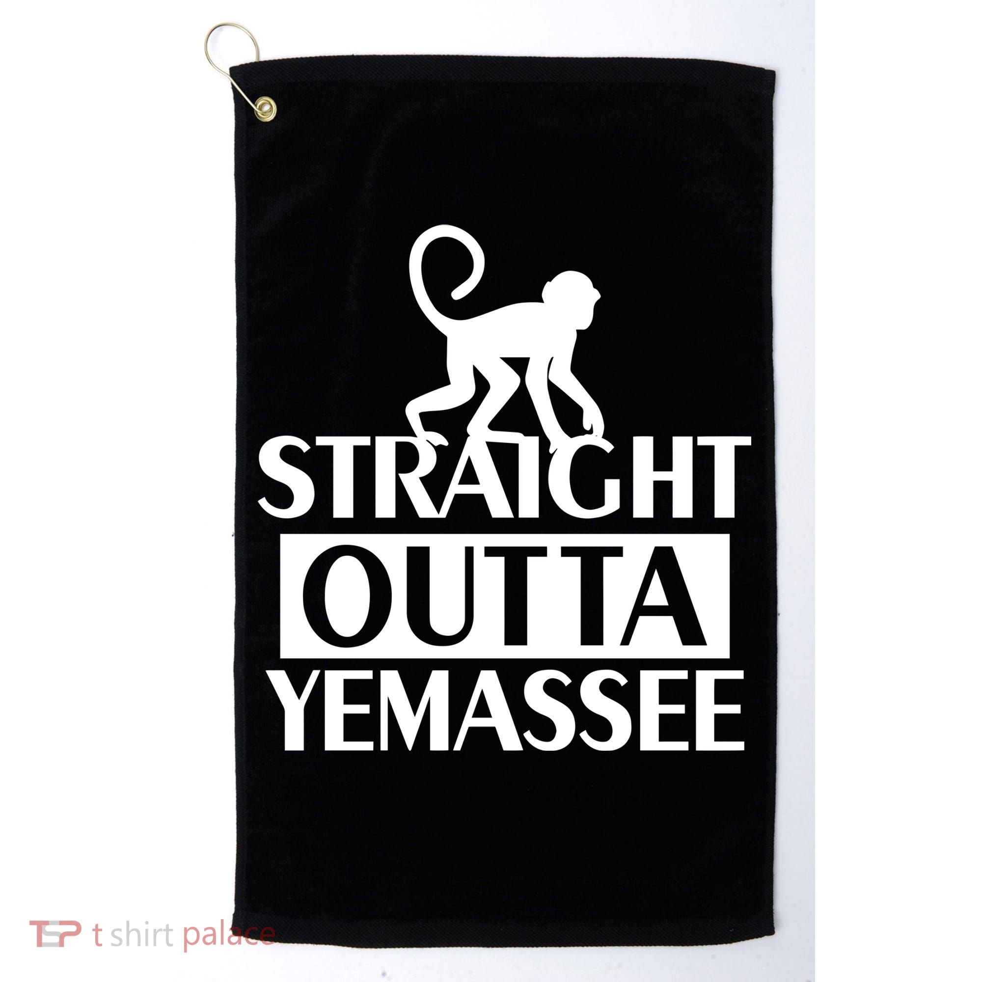 Monkey Straight Outta Yemassee Golf Towel